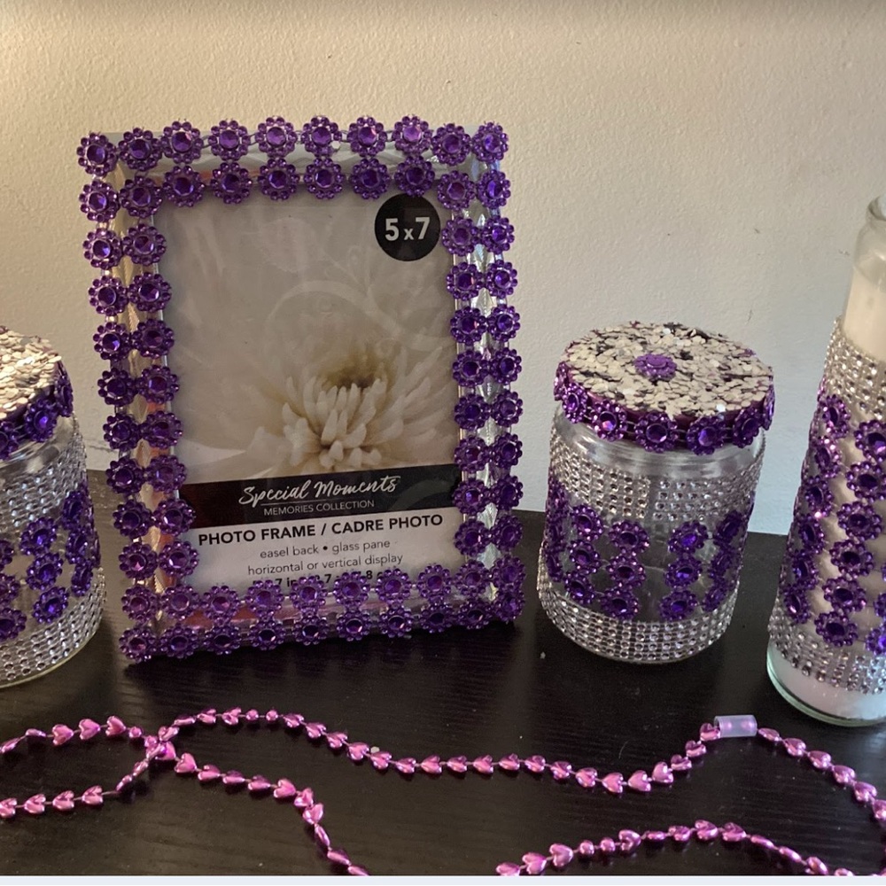 Special Moments Purple Picture Frame Accents